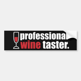 Professionele wijndrager bumpersticker