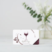 Professionele wijngaarden visitekaartje (Staand voorkant)