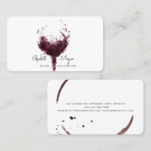 Professionele wijngaarden Wijnglas, Wine Sommelier Visitekaartje (Voorkant / Achterkant)