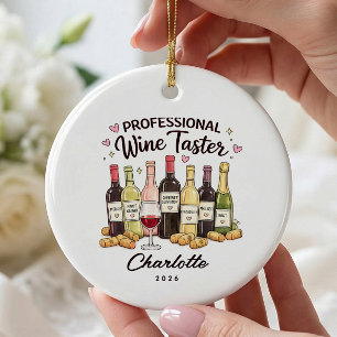 Professionele wijnproever decoratie