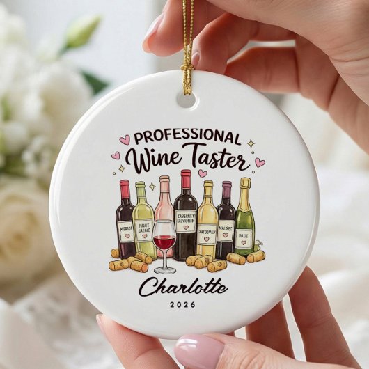 Professionele wijnproever decoratie