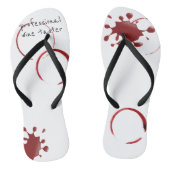 Professionele wijnproever morst proeverij wijnmake teenslippers (Voetbed)