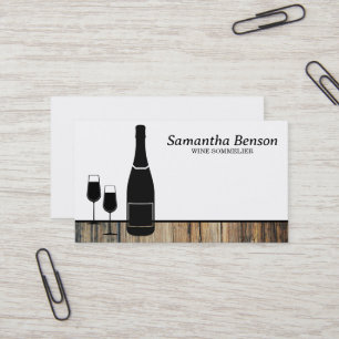Professionele wijnvlek wijnglas wijn sommelier visitekaartje