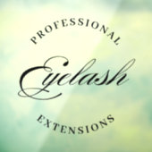 Professionele wimper extensies minimaal modern raamsticker (Vel 3)