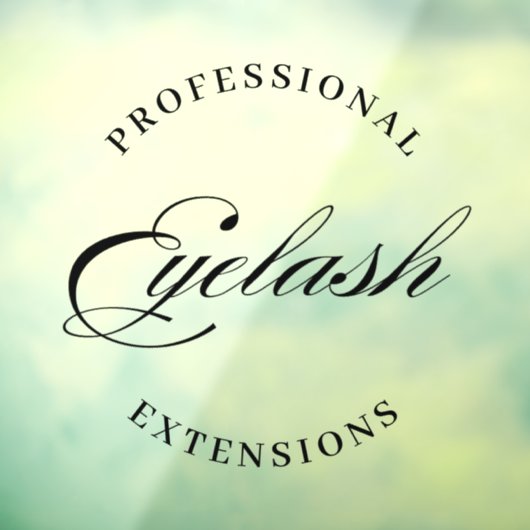 Professionele wimper extensies minimaal modern raamsticker (Vel 3)