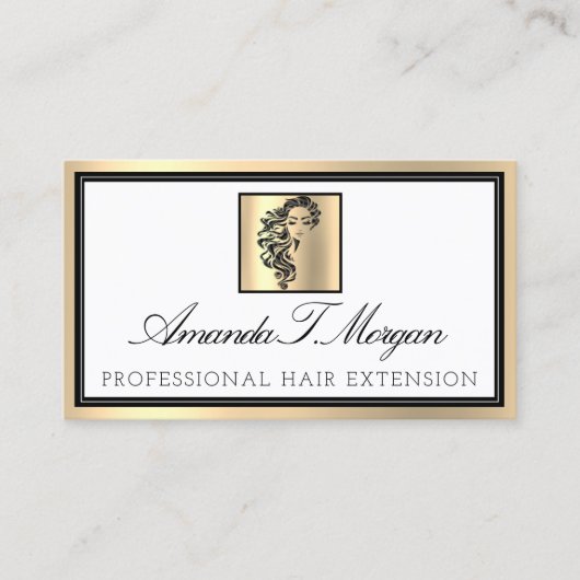 Professionele wimper haarverlenging Brows Gold Lux Visitekaartje (Voorkant)
