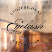 professionele wimperextensies minimaal modern  raamsticker (Vel 2)