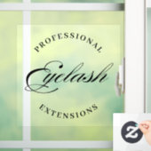 professionele wimperextensies minimaal modern  raamsticker (Huis)