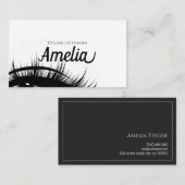 Professionele wimperextensions & microblading visitekaartje (Voorkant / Achterkant)