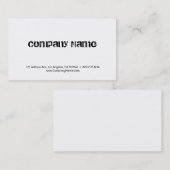 Professionele winkel met gestroomlijnde lettertype visitekaartje (Voorkant / Achterkant)
