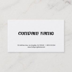 Professionele winkel met gestroomlijnde lettertype visitekaartje