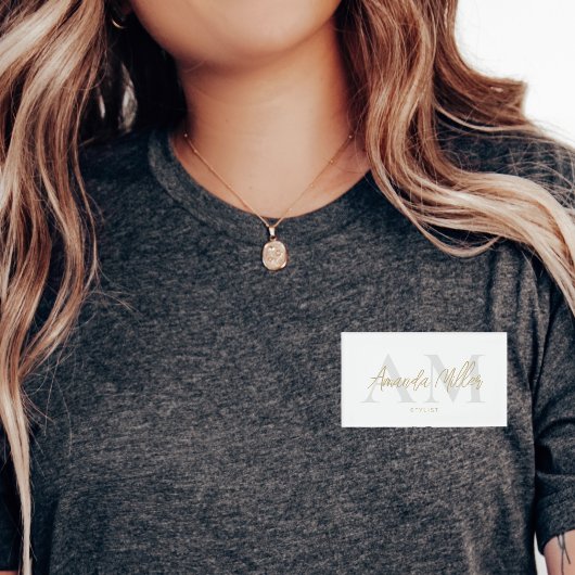 Professionele Wit en Goud Moderne Douane Magnetisc Naambadge