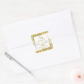 Professionele Wit Gouden Glitter Soja Kaars Labels (Envelop)