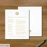 Professionele Wit Gouden Logo Flyer<br><div class="desc">Een eenvoudige sjabloon voor zakelijke flyers in wit en goud in een moderne minimalistische stijl die eenvoudig kan worden bijgewerkt met uw bedrijf logo,  beschrijving van services,  waardepropositie en contactgegevens. Ideaal voor marketingproducten,  services,  promoties,  prijzen voor evenementen en meer. Perfect voor zakelijke professionals die hun merkaanwezigheid willen verbeteren.</div>