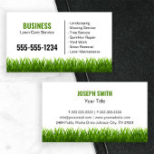 Professionele wit groen gras gazon service visitekaartje