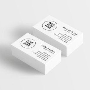 Professionele witte aangepaste zakelijke Logo QR-c Visitekaartje