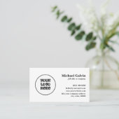 Professionele witte aangepaste zakelijke Logo QR-c Visitekaartje (Staand voorkant)