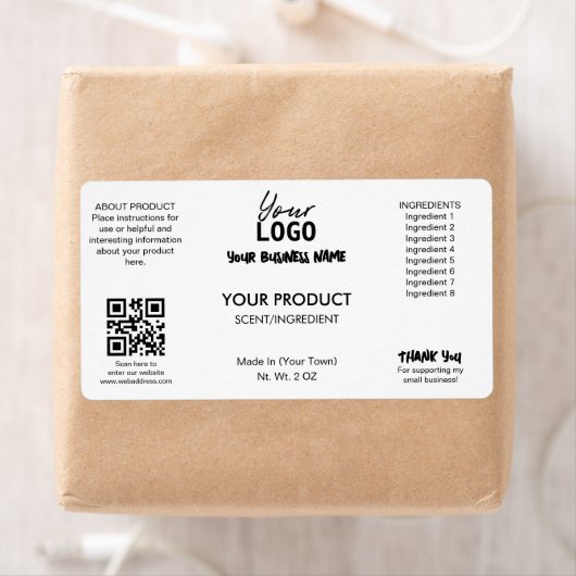 Professionele witte bad en lichaam product labels (Insitu)