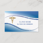 Professionele Witte Blauwe Medische Dokterskliniek Visitekaartje (Voorkant)
