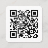 Professionele Witte Generieke Bedrijf Logo QR Code Vierkante Visitekaartje (Achterkant)
