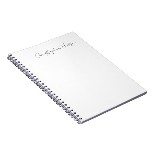 Professionele Witte Gewone Creatieve Chic Calligra Notitieboek (Rechterzijde)