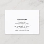 Professionele Witte Gouden Kringsraad Consultant Visitekaartje (Achterkant)