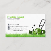 Professionele witte groene verzorging van gazons e visitekaartje (Achterkant)