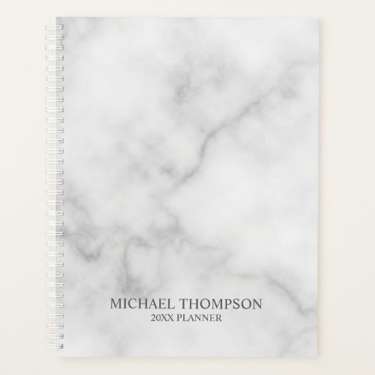 Professionele witte marmer planner (Voorkant)