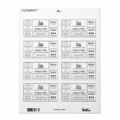 Professionele witte moderne Soy Candle Labels (Full Sheet)