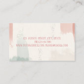 Professionele Witte Naaimachine Kat Borstel Stroke Visitekaartje (Achterkant)