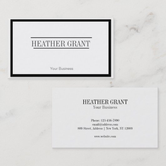 Professionele witte Visitekaartjes (Voorkant / Achterkant)