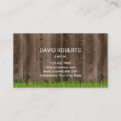 Professionele woon- en landschapszorg visitekaartje (Achterkant)