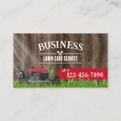 Professionele woon- en landschapszorg visitekaartje (Voorkant)