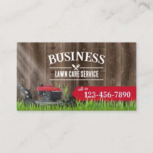 Professionele woon- en landschapszorg visitekaartje (Voorkant)