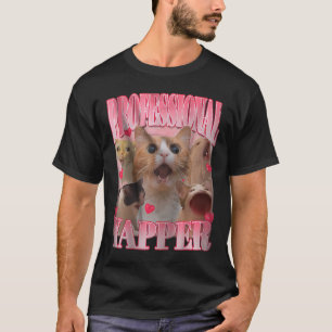Professionele Yapper Cat Funny Meme T-shirt