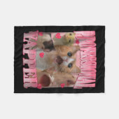 Professionele Yapper Kat Grappig Vreemd Specifiek  Fleece Deken (Voorkant (Horizontaal))