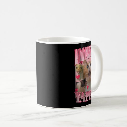 Professionele Yapper Kat Grappig Vreemd Specifiek  Koffiemok (Voorkant rechts)