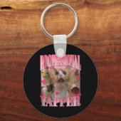 Professionele Yapper Kat Grappig Vreemd Specifiek  Sleutelhanger (Voorkant)