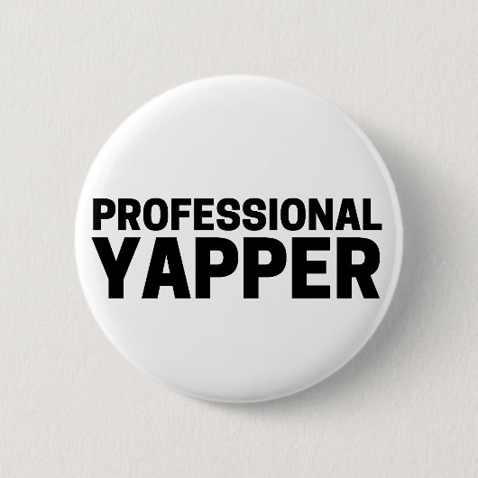 Professionele Yapper Ronde Button 5,7 Cm (Voorkant)