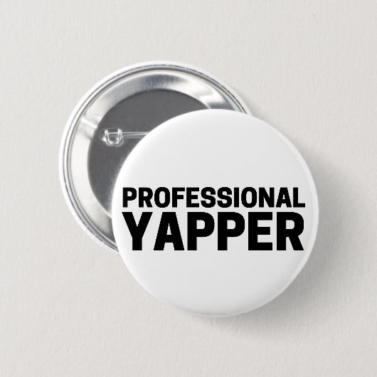 Professionele Yapper Ronde Button 5,7 Cm (Voorkant /achterkant)