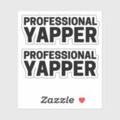 Professionele Yapper Sticker (Vel)