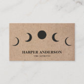 Professionele Yoga Instructeur Black Moon Visitekaartje (Voorkant)