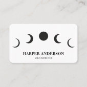 Professionele Yoga Instructeur Black Moon Visitekaartje (Voorkant)