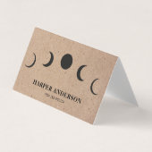 Professionele Yoga Instructeur Black Moon Visitekaartje (Voorkant)