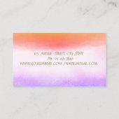 Professionele Yoga Instructeur Lotus Visitekaartje (Achterkant)