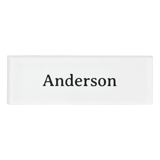 Professionele Zakelijke 3" x 1" Naambadge (Voorkant)