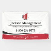 Professionele zakelijke banner met uw Logo (Horizontaal)