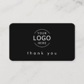 Professionele zakelijke bedankkaart visitekaartje (Voorkant)