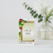 Professionele zakelijke beroepen in de klas visitekaartje (Staand voorkant)