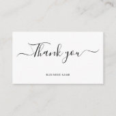 Professionele zakelijke dank u informatiekaartje (Voorkant)